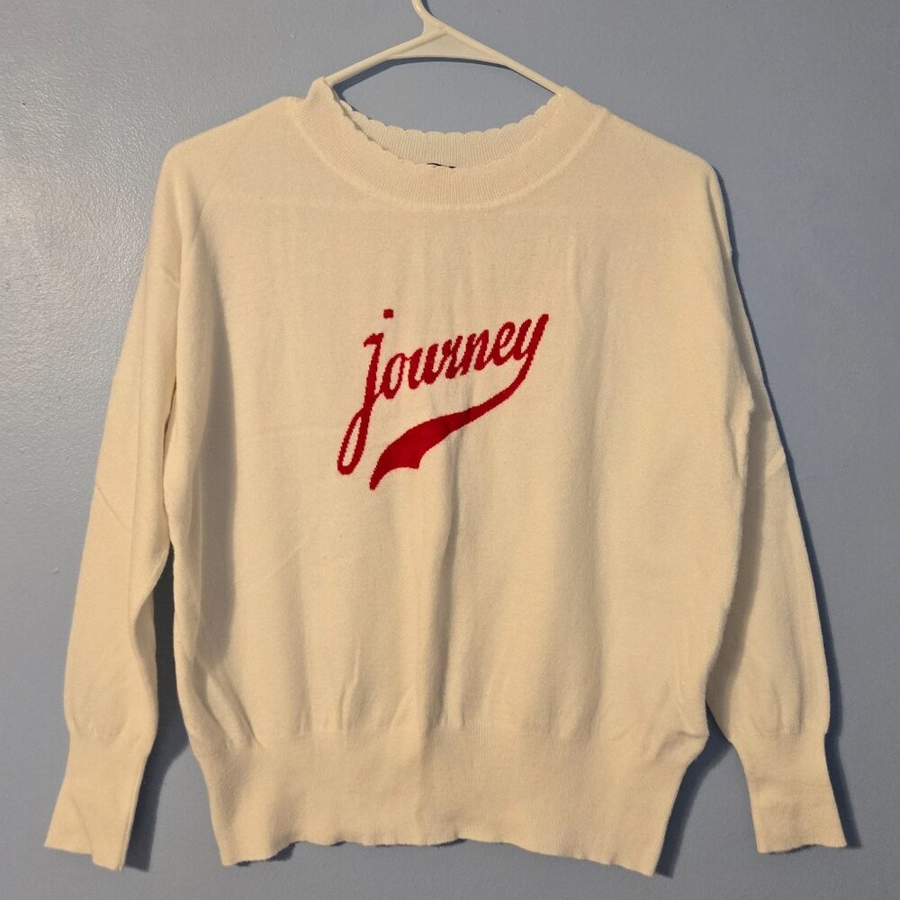 White Pull on Sweater